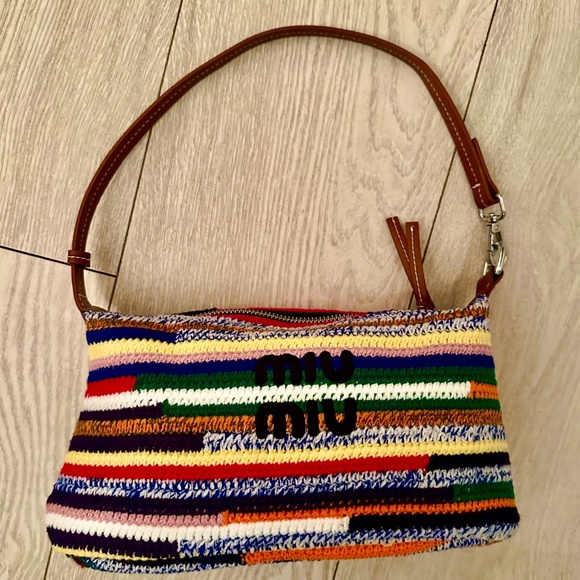 Miu Miu Crochet Rainbow Pouch - Picture 5 of 5